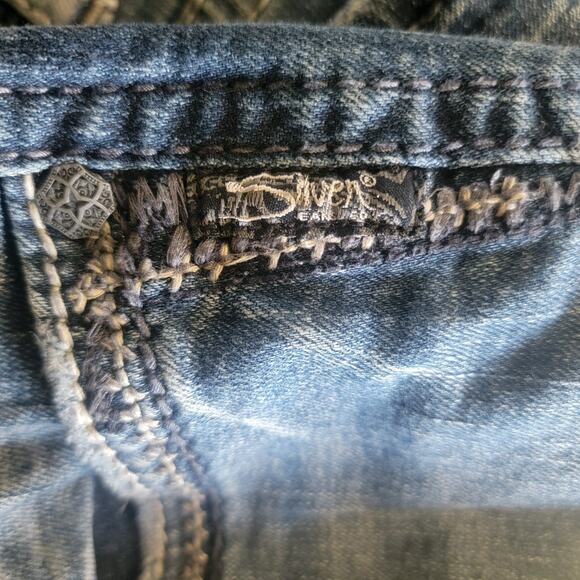 Silver Jeans Suki Women’s Size 14/31 Mid Slim Bootcut Medium Wash Denim Western - Picture 12 of 14